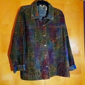 2. Vintage Chicos embroidered denim!